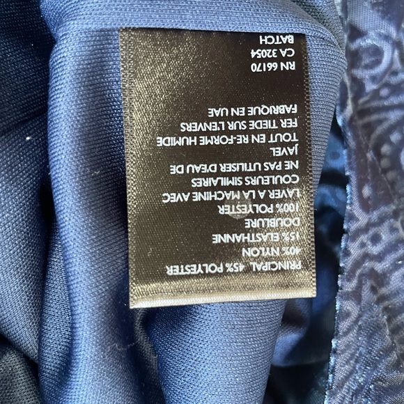 Velvet Paisley Long Sleeve Romper - Picture 4 of 8